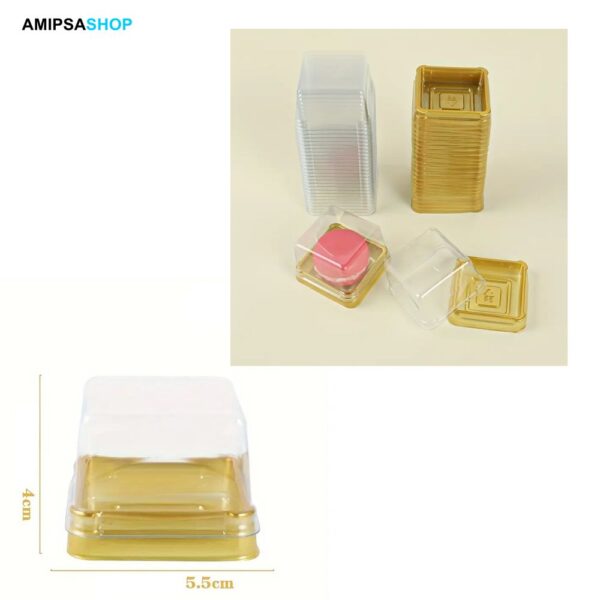 Kuchenbox Geschenkbox Transparent 50 Stück