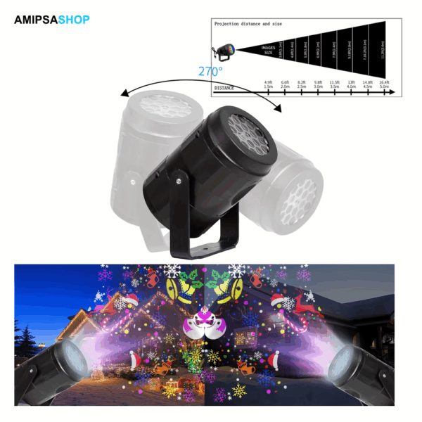 Led Projection Weihnachten usb