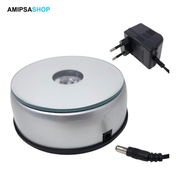 Leuchtsockel mit 4 LEDs mit Netzteil (220V)