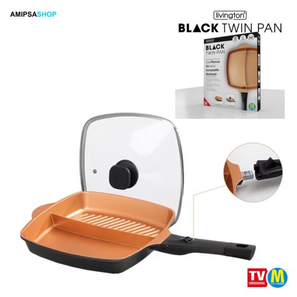 Livington Black Twin Pan