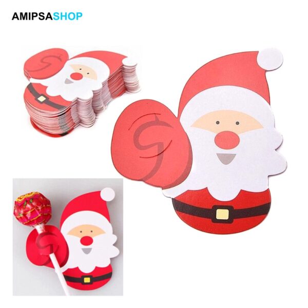 Lollipop Verpackung Weihnachtsmann 50 Stück