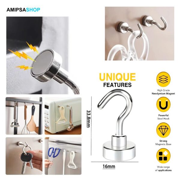 Magnet mit Haken mini