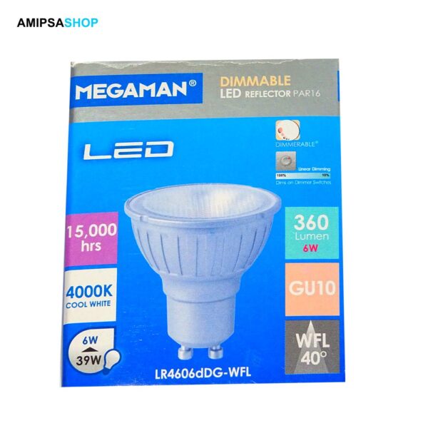 Megaman LED 220V 6W 4000K Sockel GU10 Dimmbar