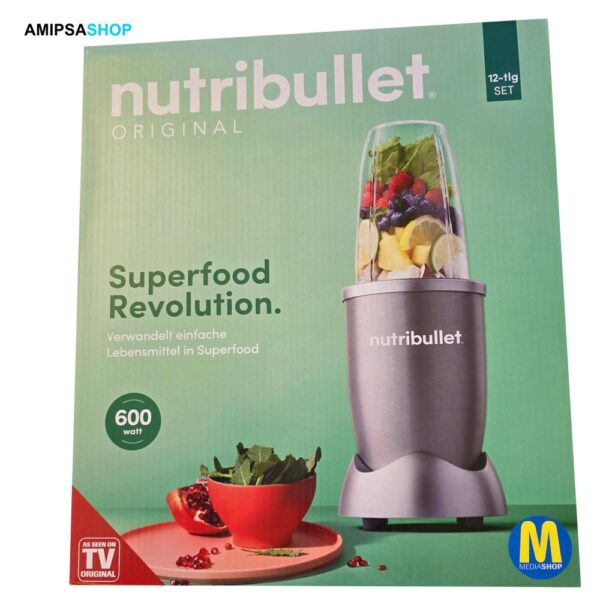 Nutribullet Nährstoffextraktor 600W Anthrazit 12-teilig
