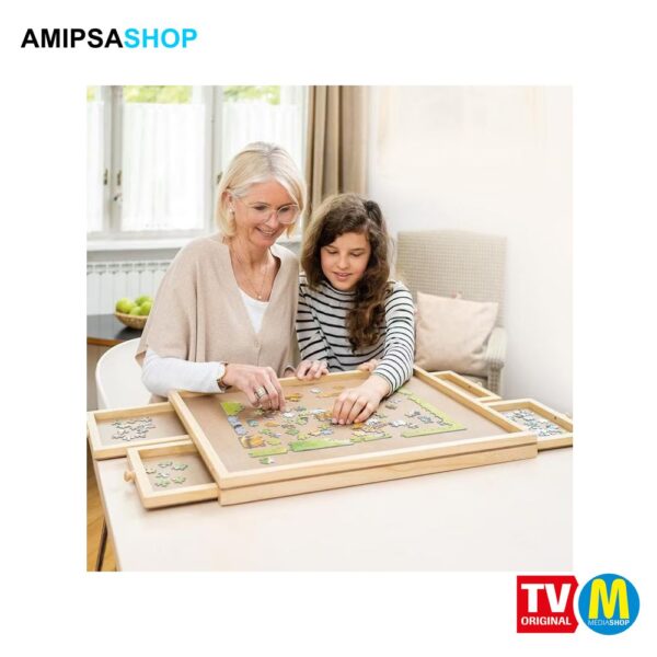 Puzzle Tisch aus Holz bis zu 500 Teile