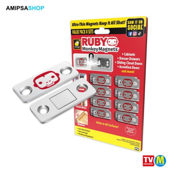 Ruby Monkey Magnets Magnetplättchen für Türen & Schubladen