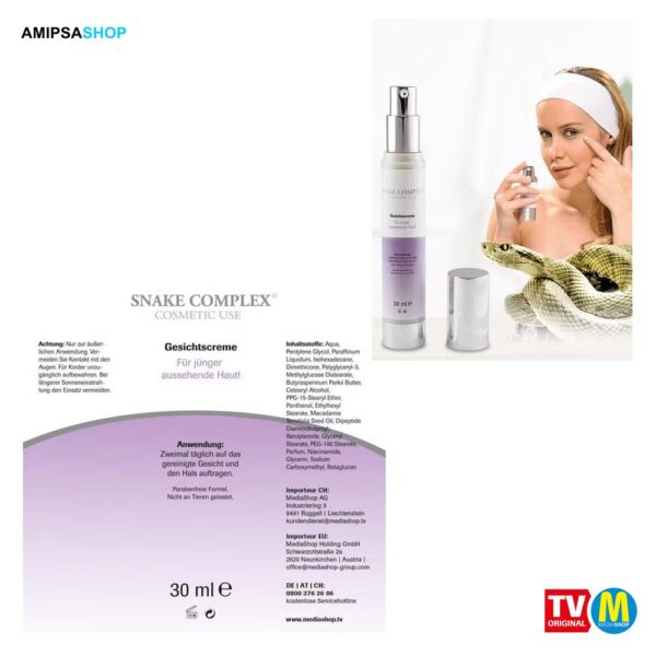 Snake Complex Gesichtscreme Anti Aging Creme 30ml