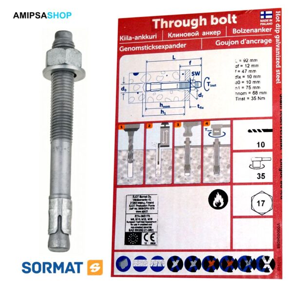 Sormat Bolzenanker S-KAK 10-10 3498593
