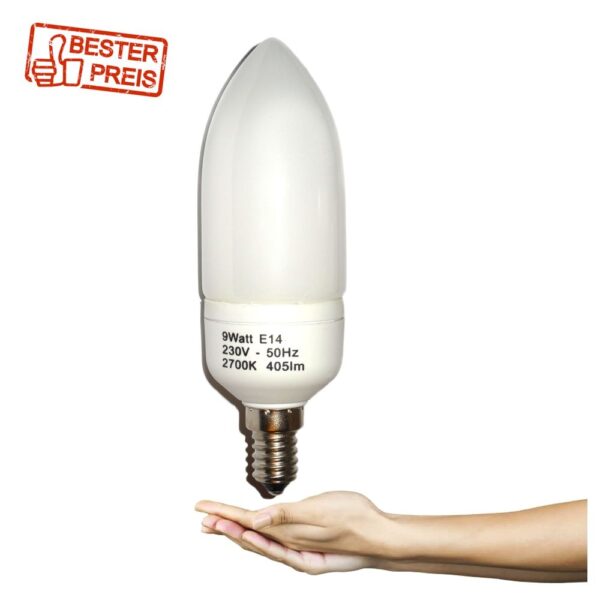 Energiesparlampe E14 9W