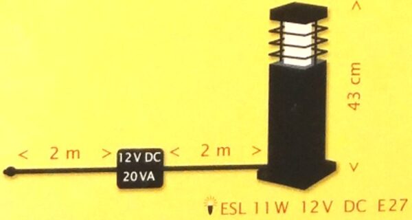 Licht Standsäule eckig – Bild 2