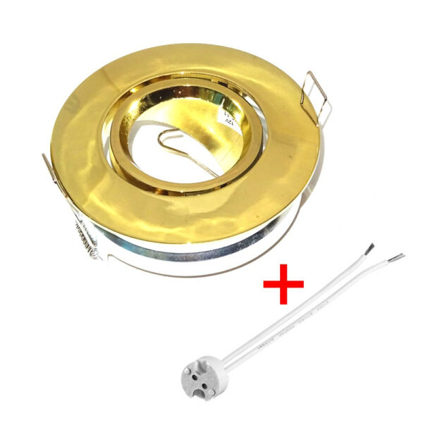 Einbauleuchte Alu-Druckguss Messing