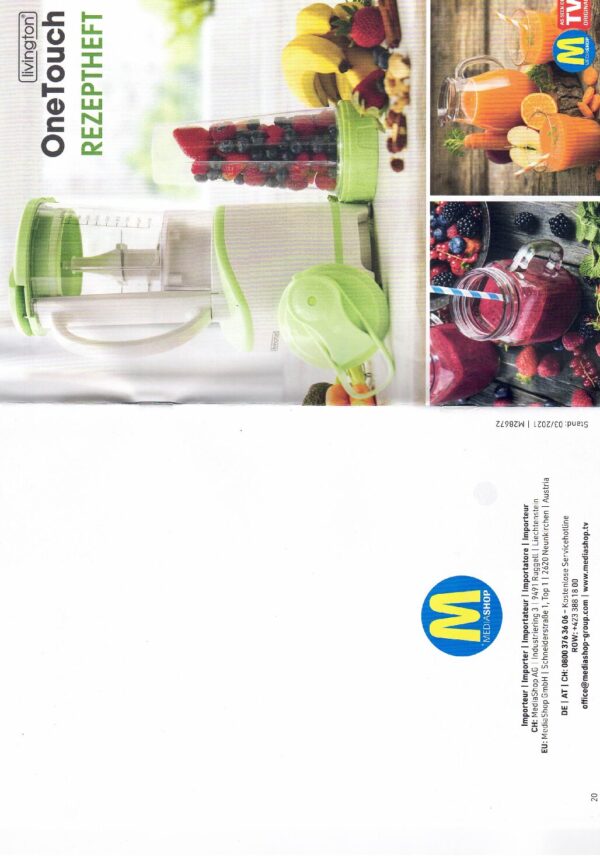 Livington OneTouch stufenloser Standmixer – Bild 2