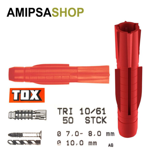 AllzweckDübel Tox Tri 10×61 50 stück