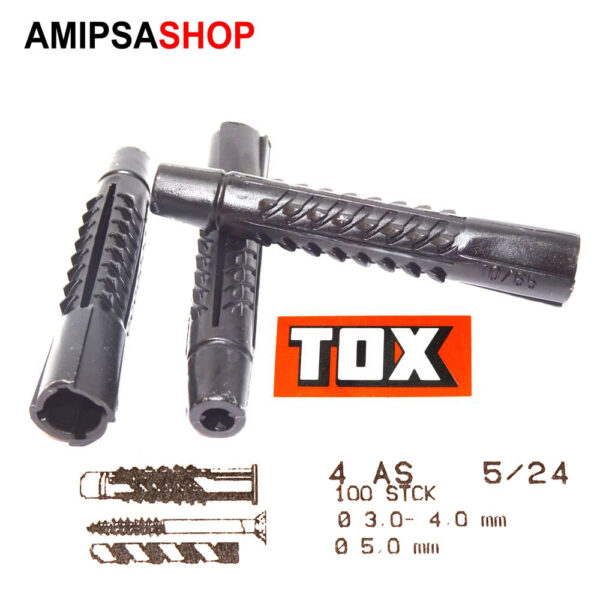 TOX Dübel 4 AS 5x24 100 stück