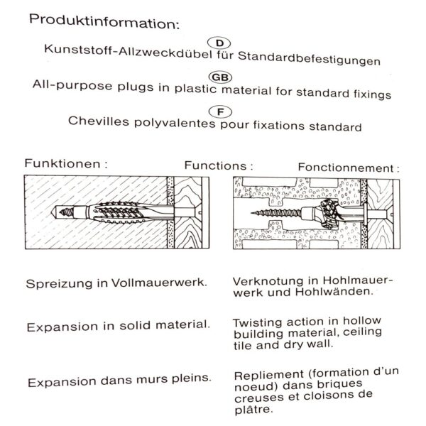 Hakendübel H-D Pirat Form 12 (Dübel + Haken) – Bild 2