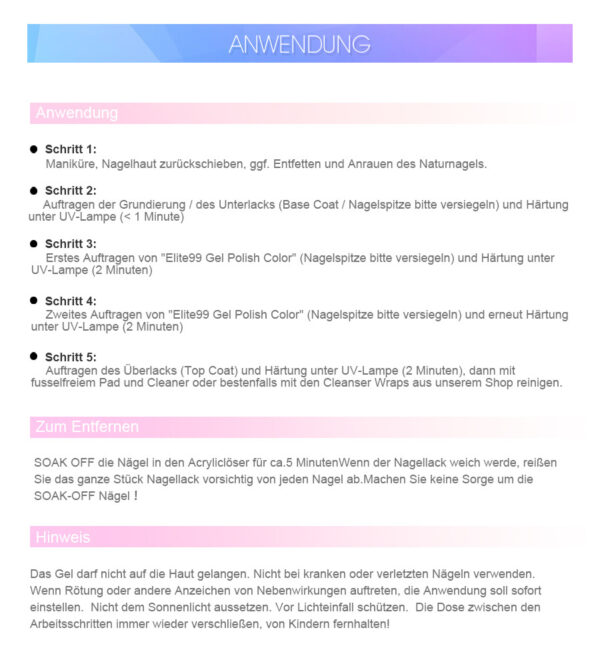 Farbwechsel Nagellack UV – Bild 2