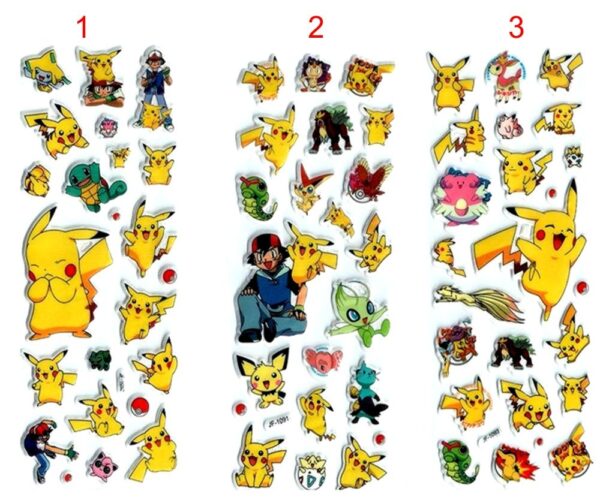 Pokemon Pikachu 3D Sticker – Bild 2
