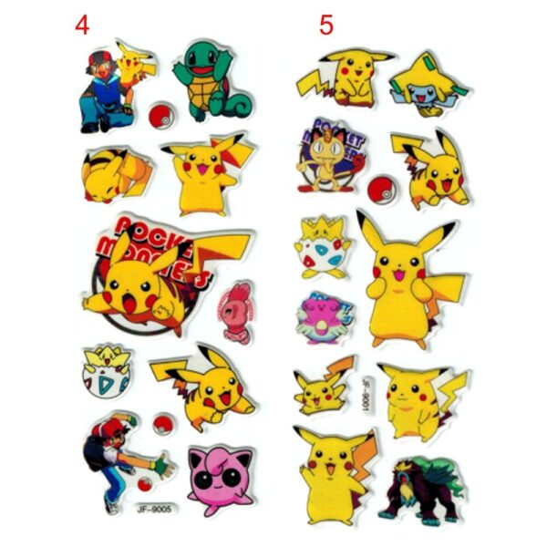 Pokemon Pikachu 3D Sticker – Bild 3