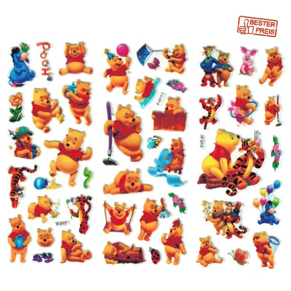 Winnie Pooh 3D Stickers