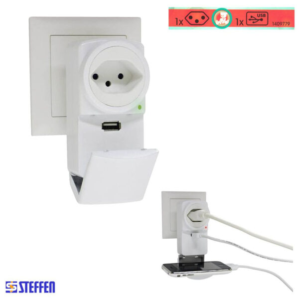 Abzweigstecker Flip USB