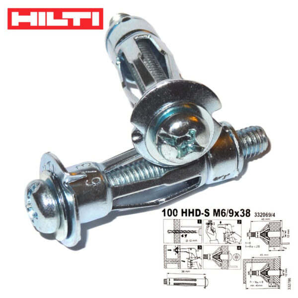 Hilti Hohlraumdübel HHD-S M6 9x38