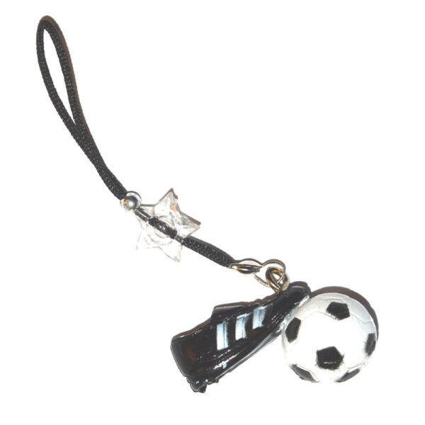 Handyanhänger Fussballschuh mit Ball