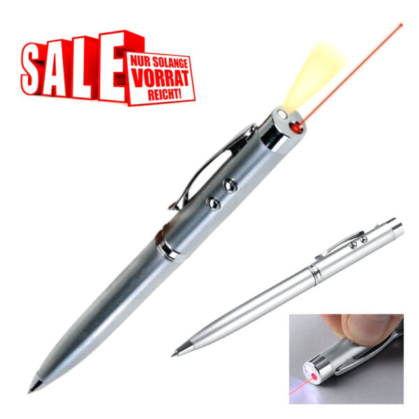 Kugelschreiber mit LED Lampe und Laser