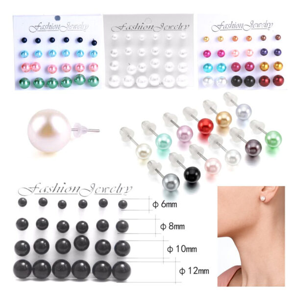 Ohrstecker 12 Paar set