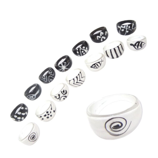 Ring aus Acryl 50 Set