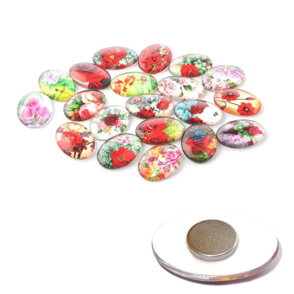 Magneten aus Glas 3er Set