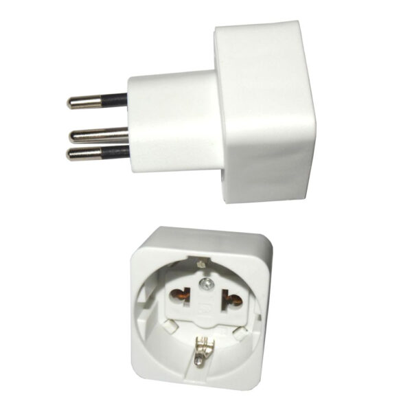 Stecker Adapter DE auf CH 3-polig