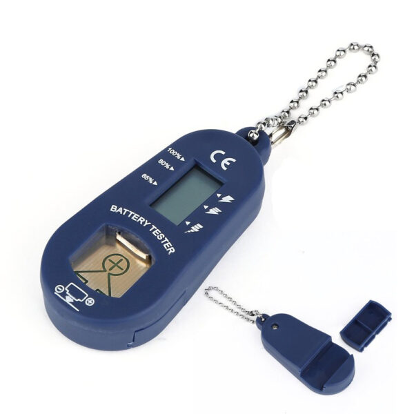 Digitaler Batterietester mit Fach