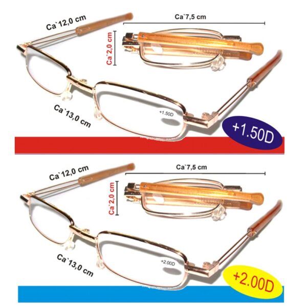 Lesebrille zusammenklappbar – Bild 3