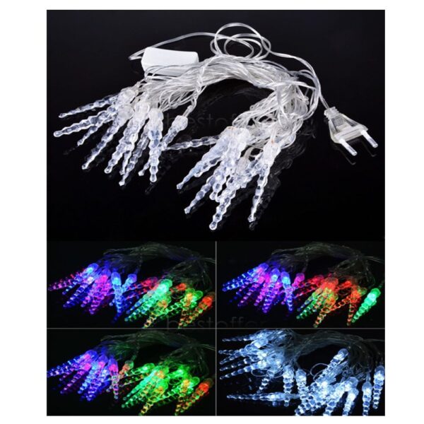 LED Lichterkette Eiszapfen RGB