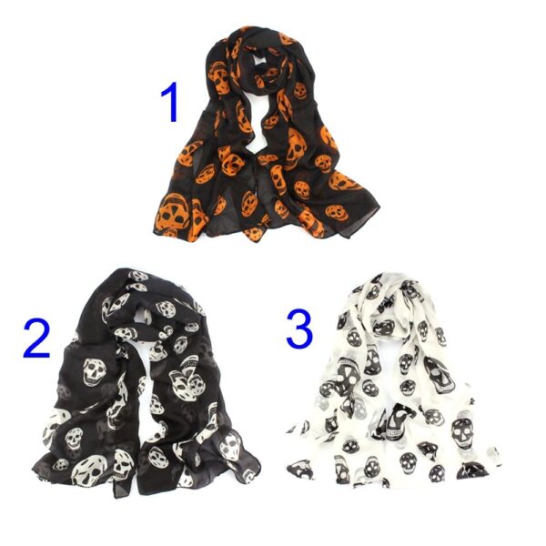 Chiffon Schal Halloween – Bild 2