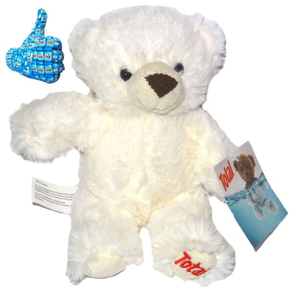 TEDDYBÄR TOTAL Plüsch weis