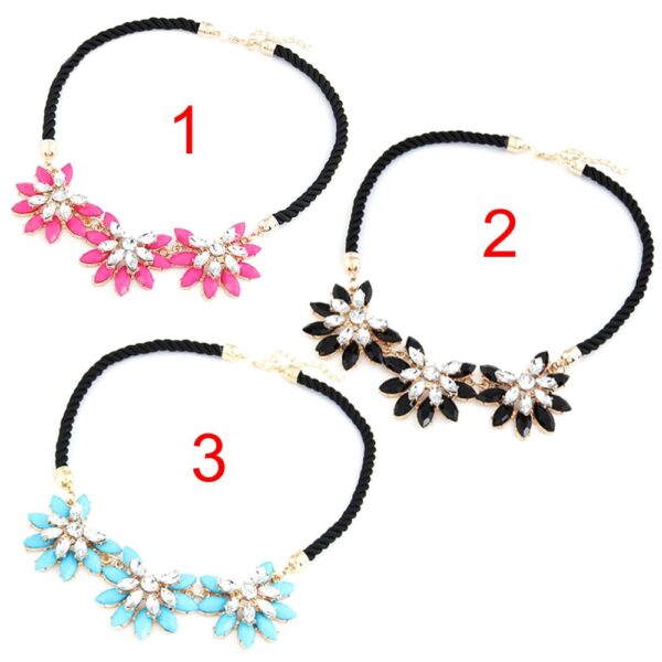 Kette Anhänger Kristall Halsband – Bild 2