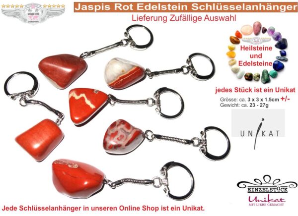 Jaspis Rot Edelstein – Bild 2