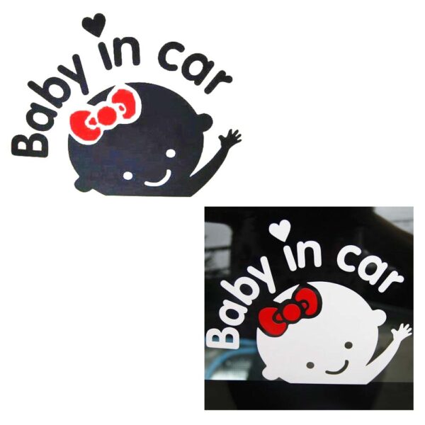 Autoaufkleber Baby in car