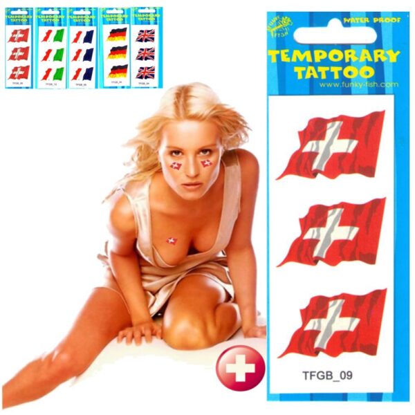 Temporary Tattoos Flagge