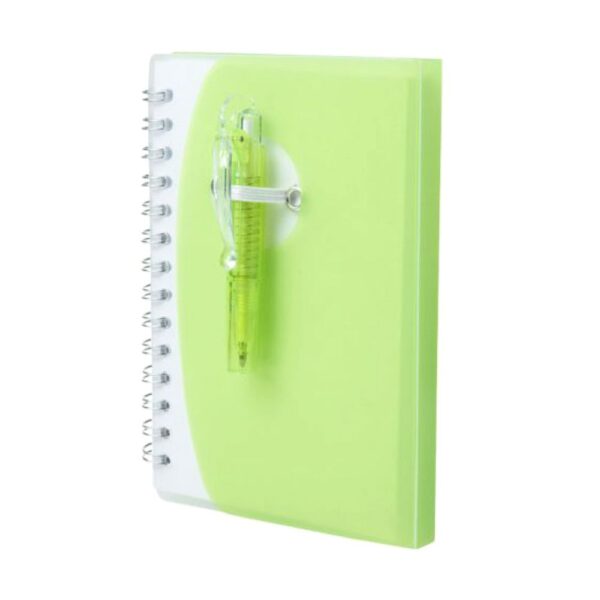 NoteBook A6 mit Kugelschreiber