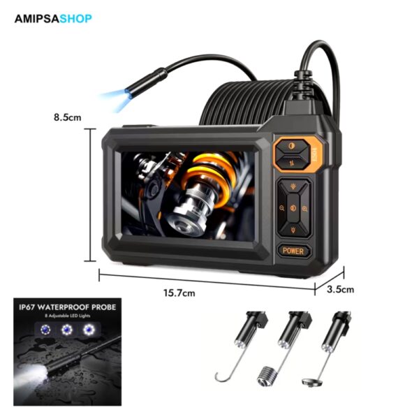 Endoskop Kamera mit Licht ES04 5m Kabel