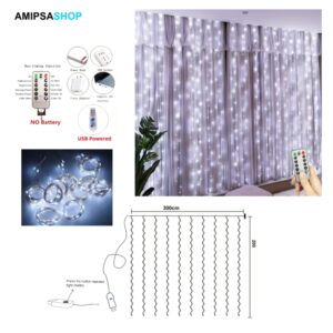 LED Lichterkette 3 x 2 Meter