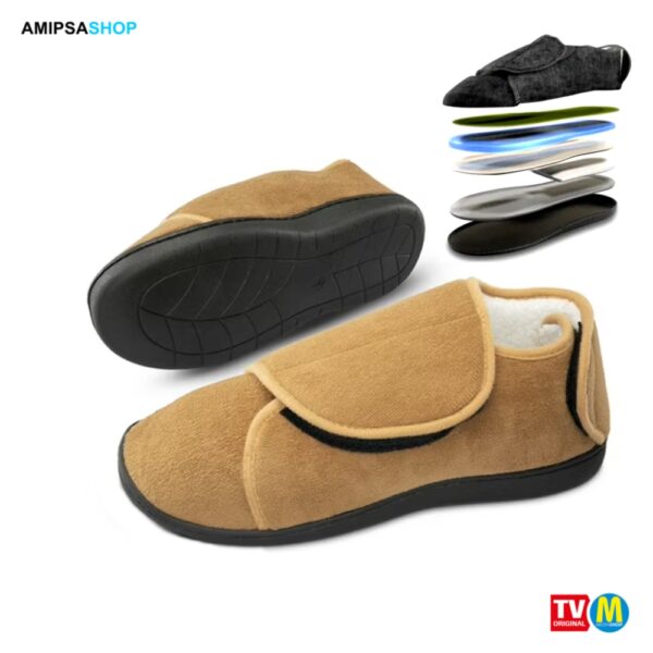 Comfy Wraps Hausschuhe mit Gelkern