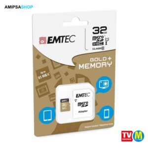 EMTEC 32 GB Micro SD Class 10 Gold Memory